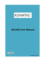 Предварительный просмотр 1 страницы KoamTac KDC450 User Manual