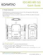 Предварительный просмотр 7 страницы KoamTac KDC480 QG Quick Manual