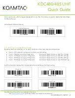 Preview for 10 page of KoamTac KDC480 UHF Quick Manual