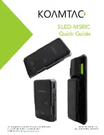 Предварительный просмотр 1 страницы KoamTac SLED-MSRIC Quick Manual