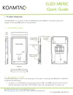 Предварительный просмотр 3 страницы KoamTac SLED-MSRIC Quick Manual