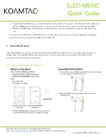 Предварительный просмотр 4 страницы KoamTac SLED-MSRIC Quick Manual