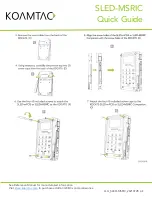 Предварительный просмотр 5 страницы KoamTac SLED-MSRIC Quick Manual