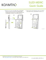 Предварительный просмотр 7 страницы KoamTac SLED-MSRIC Quick Manual