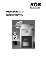 KOB KOB PYROMAT ECO SERIES Installation Instructions Manual preview