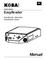 Koba Vision EasyReader Daisy Manual preview