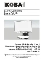 Koba Vision Vocatex 3 Series User Manual preview