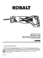 Preview for 1 page of Kobalt 0672826 Manual