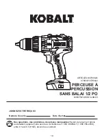 Предварительный просмотр 19 страницы Kobalt 0790022 Manual