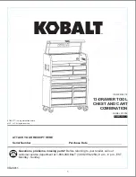 Preview for 1 page of Kobalt 10006 Manual