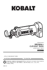 Preview for 1 page of Kobalt 1332913 Manual