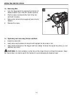 Предварительный просмотр 13 страницы Kobalt 382461 Assembly And Operating Manual