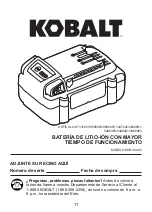 Preview for 43 page of Kobalt 4913881 Manual