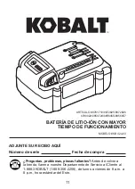 Preview for 63 page of Kobalt 4963562 Manual