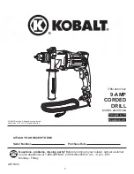 Kobalt K09D-06A Manual предпросмотр