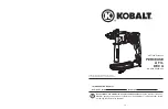 Preview for 8 page of Kobalt K09D-06A Manual