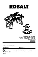 Kobalt K11RTA-03 Manual preview