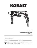 Preview for 14 page of Kobalt K7RH-03 Manual