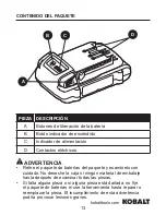 Preview for 13 page of Kobalt KB 124-03 Manual