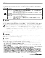 Preview for 5 page of Kobalt KCS 120-06 User Manual