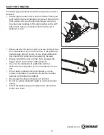 Preview for 8 page of Kobalt KCS 120-06 User Manual