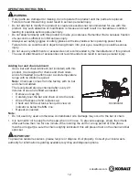 Preview for 12 page of Kobalt KCS 120-06 User Manual