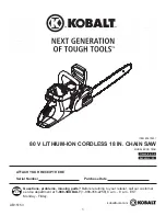 Kobalt KCS 180B User Manual preview