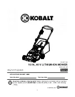 Kobalt KM-1640 Manual Manual preview