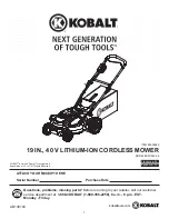 Предварительный просмотр 1 страницы Kobalt KM1940-06 User Manual