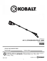 Preview for 1 page of Kobalt KPS 80-06 User Manual