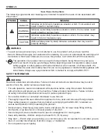 Preview for 5 page of Kobalt KPS 80-06 User Manual