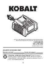 Preview for 76 page of Kobalt KST 2224B-03 Manual