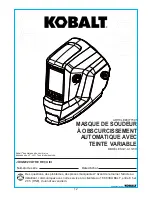 Предварительный просмотр 12 страницы Kobalt SGY-A11WH Instruction Manual