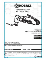 Предварительный просмотр 1 страницы Kobalt SGY-AIR213 Manual