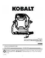 Kobalt WL 2040-06 Operator'S Manual preview