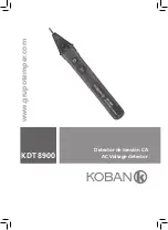 koban KDT 8900 Manual preview