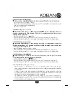 Предварительный просмотр 55 страницы koban KP-05 Instruction Manual