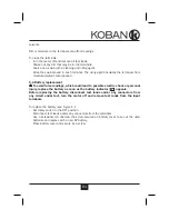 Предварительный просмотр 61 страницы koban KP-05 Instruction Manual