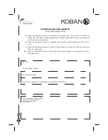 Предварительный просмотр 63 страницы koban KP-05 Instruction Manual