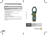 Предварительный просмотр 24 страницы koban KPA-1000 Manual