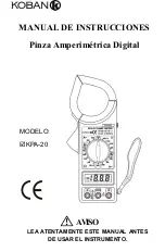 Предварительный просмотр 1 страницы koban KPA-20 Operator'S Instruction Manual