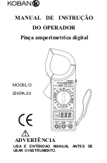 Предварительный просмотр 11 страницы koban KPA-20 Operator'S Instruction Manual