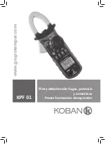 Предварительный просмотр 1 страницы koban KPF-01 Instruction Manual