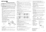 Preview for 1 page of koban KT6-LCD-P Quick Start Manual