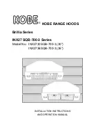 KOBE Brillia INX27 SQB-700-3 Series Installation Instructions And Operation Manual preview