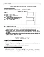 Preview for 7 page of KOBE Brillia INX27 SQB-700-3 Series Installation Instructions And Operation Manual