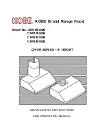 Preview for 1 page of KOBE CH-191 Installation Instructions And Operation Manual