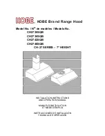 Предварительный просмотр 1 страницы KOBE CH2730SQB Installation Instructions And Operation Manual