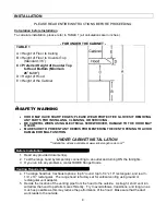 Предварительный просмотр 7 страницы KOBE CHX36 SB-1 Series Installation Instructions And Operation Manual