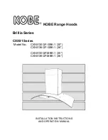 Предварительный просмотр 1 страницы KOBE CXX8130QF-GBK-1 Installation Instructions And Operation Manual